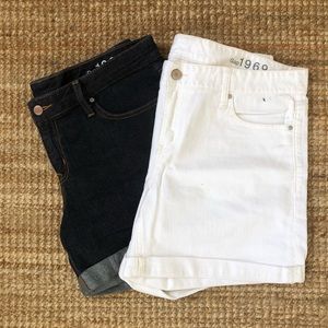 Like new! Set of Gap denim shorts